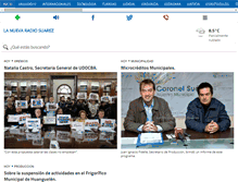 Tablet Screenshot of lanuevaradiosuarez.com.ar